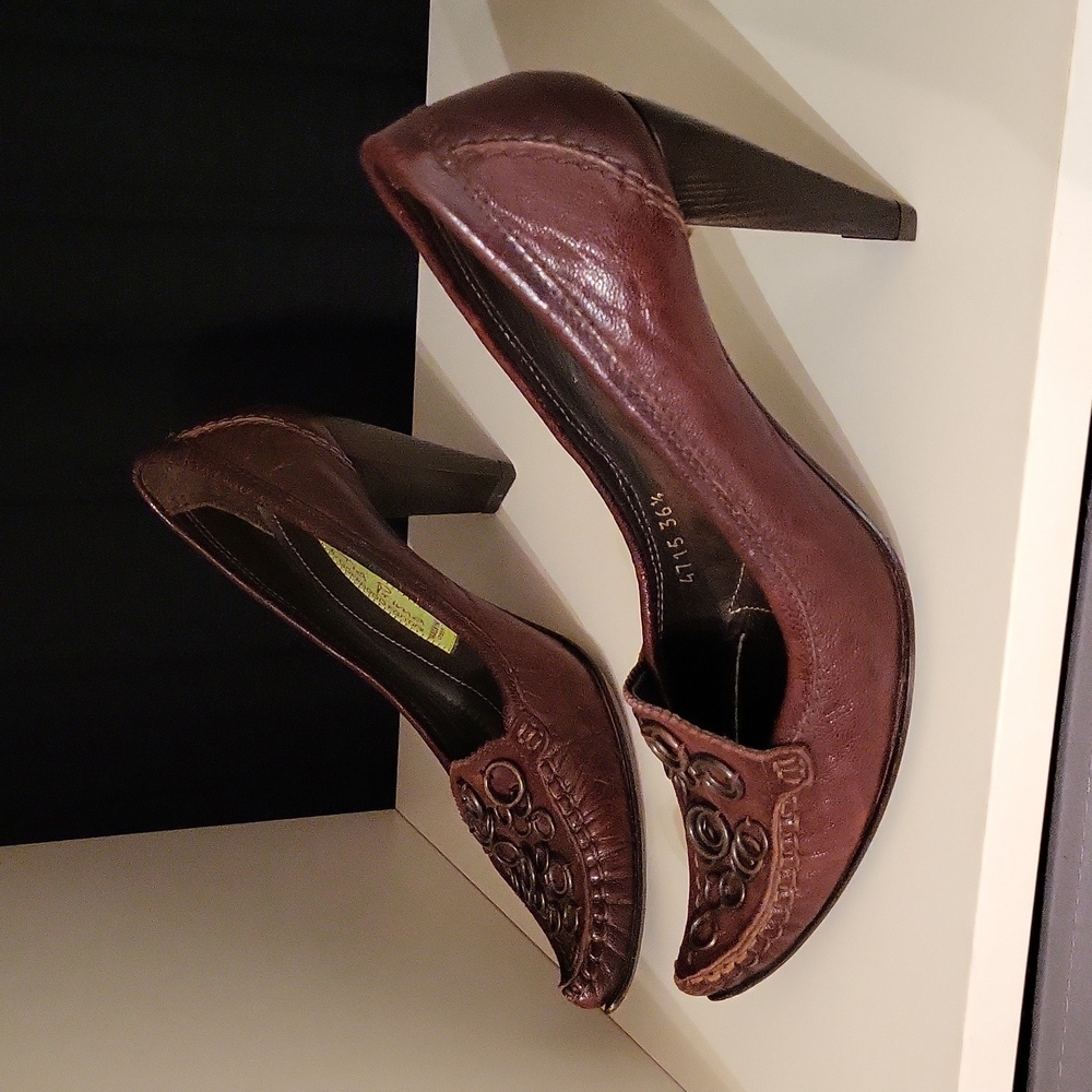 Vintage Y2K Materia Prima Goffredo Fantini Luxury Leather Women's Shoes / Sz 6 - Picture 6 of 17